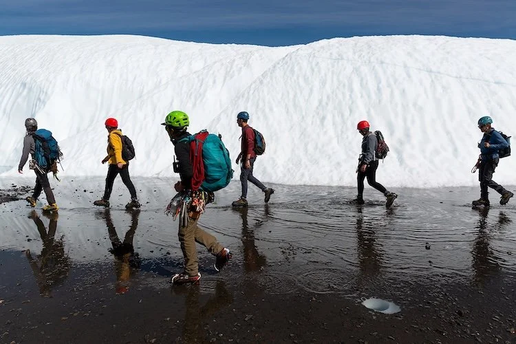  Glacier walking tour in water with  NOVA Alaska Guides  