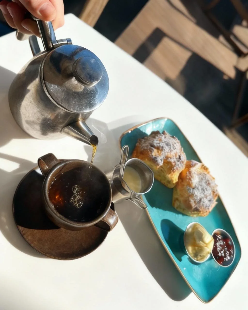 The Gylly Cornish cream tea 🤍🖤

Freshly baked Gylly scones, served with Healeys Cyder Farm strawberry jam and rich Cornish clotted cream 😍

Simple. Traditional. Proper Cornish.

#gyllybeachcafe #falmouth #cornwall #stpiransday