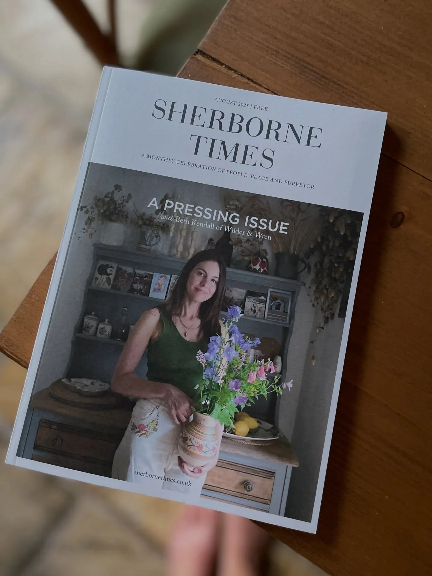 I&rsquo;m on the cover of this month&rsquo;s @sherbornetimes - which feels incredibly surreal, but I&rsquo;ve had half a month to get used to it! My kids weren&rsquo;t fussed about their mum, or home being in a magazine, but went straight to the arti