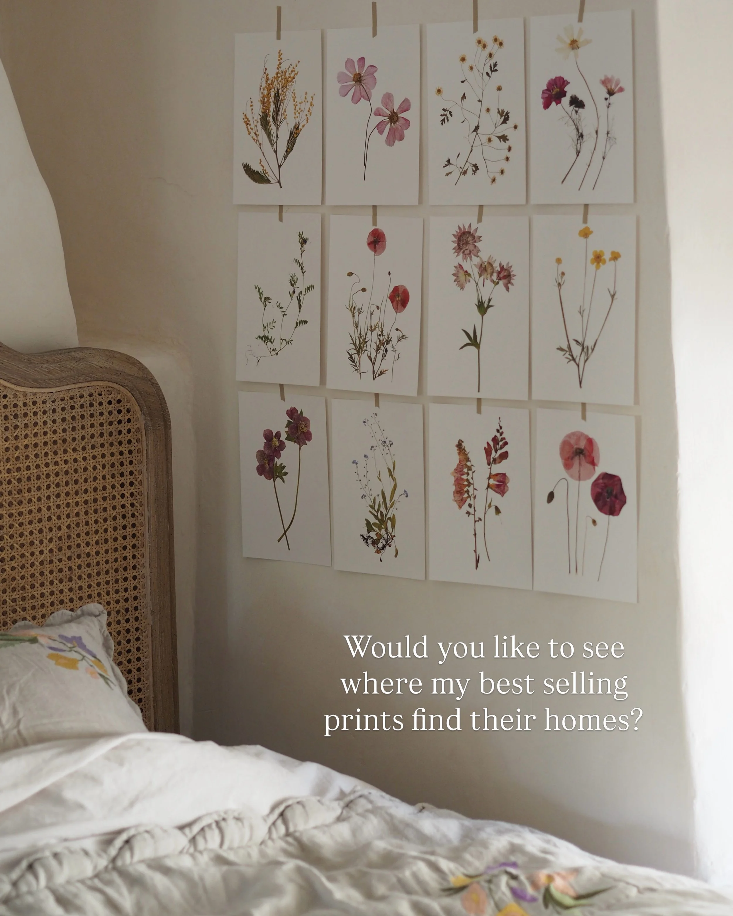 From bedrooms, to bathrooms, to boutiques and all around the world, my set of 12 small herbarium prints have found themselves on some beautiful walls over the years. 
Shop Herbarium Print Set, link in bio 
Also available as a framed set from @bertola