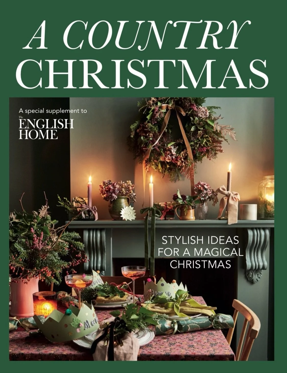 Christmas klaxon (just a little one 📣) as I wasn&rsquo;t aware @englishhomemag came out early in the US until an American customer told me she&rsquo;d found me there - but here it is, thank you @suzanna_le_grove for including me in your crafted touc