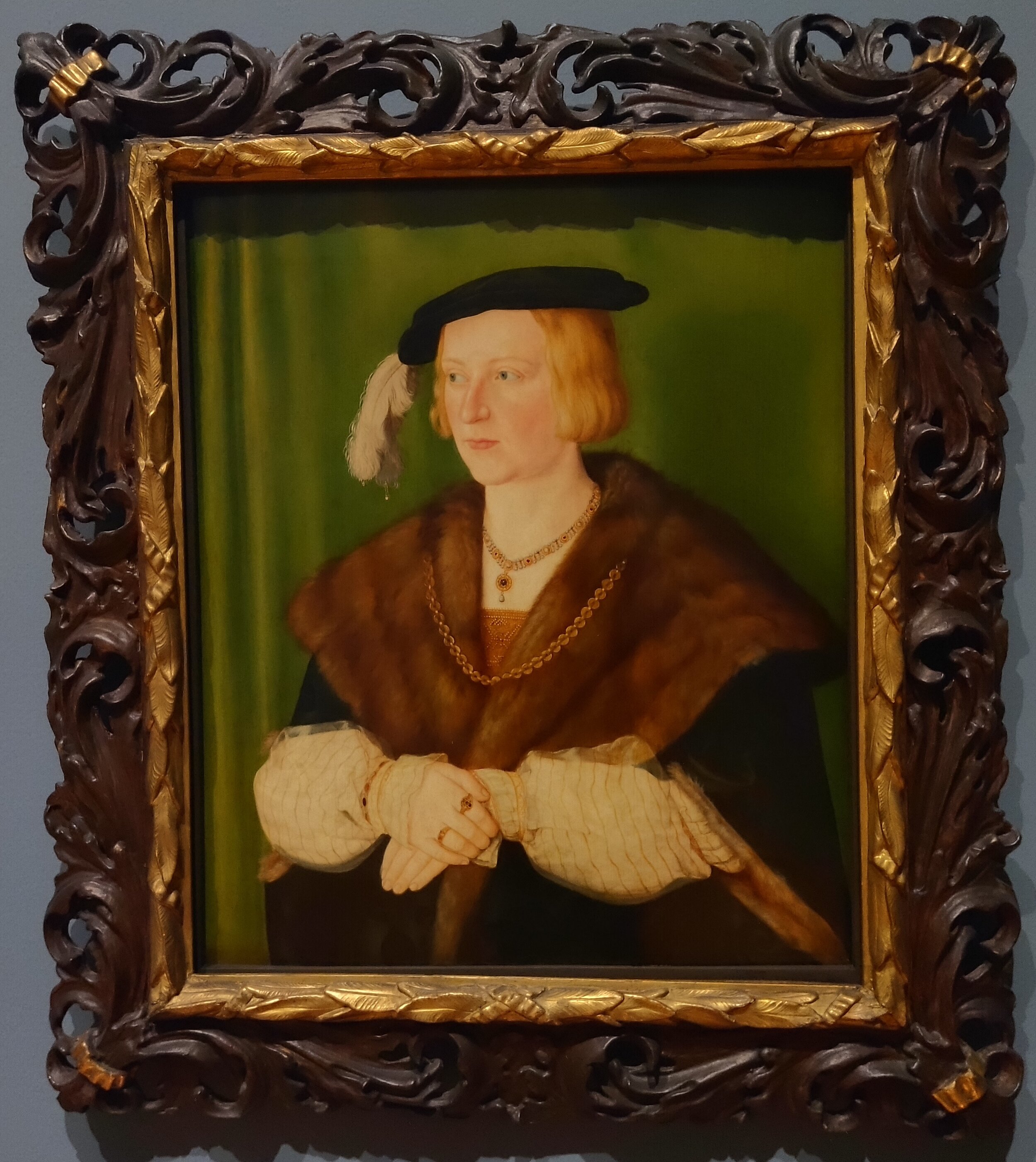 B- painting covered  Title: Ursula von Weichs Artist: Barthel Beham  #6187