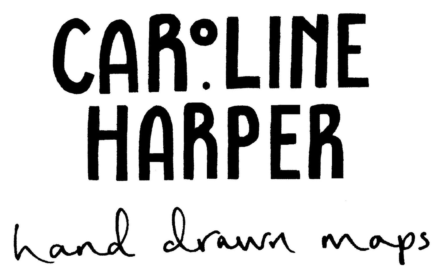 Caroline Harper. Hand-drawn maps