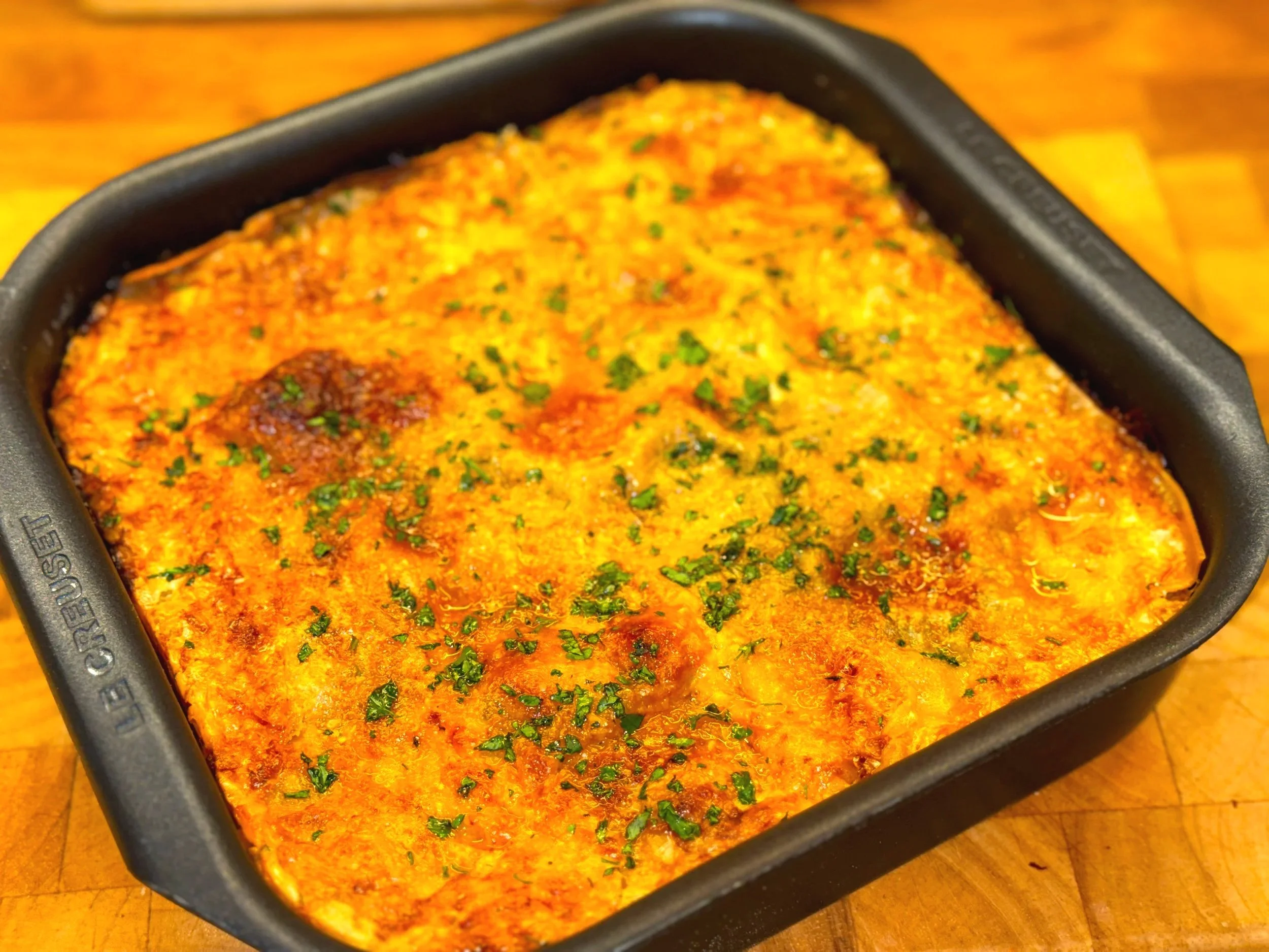 Prawn and chilli lasagne