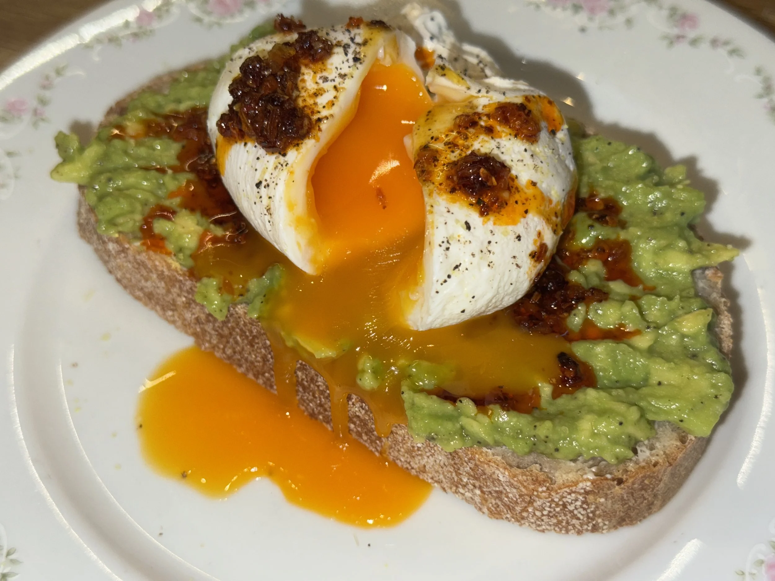 Egg and avocado toast