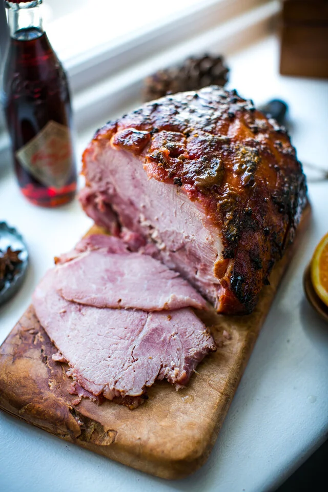 Cola Ham with a Maple and Mustard Glaze