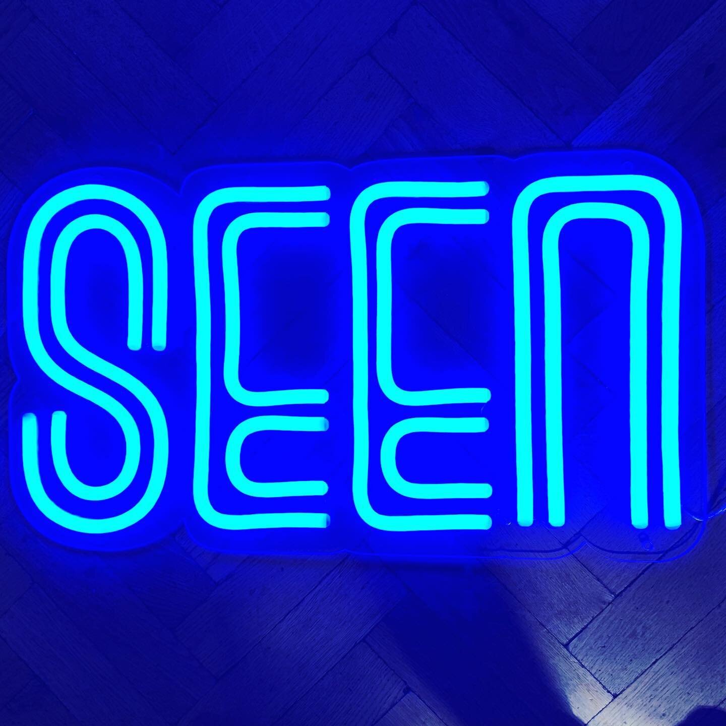 Seen! Double lined brilliant bright blue neon. #seen #brilliant #bright #blue #ledneon #ledneonsigns