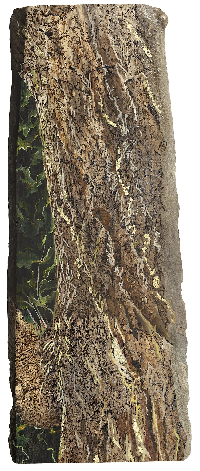 The Oak Tree | Pyrography and Oil Painting on Wood — TILIA HOLMES ART