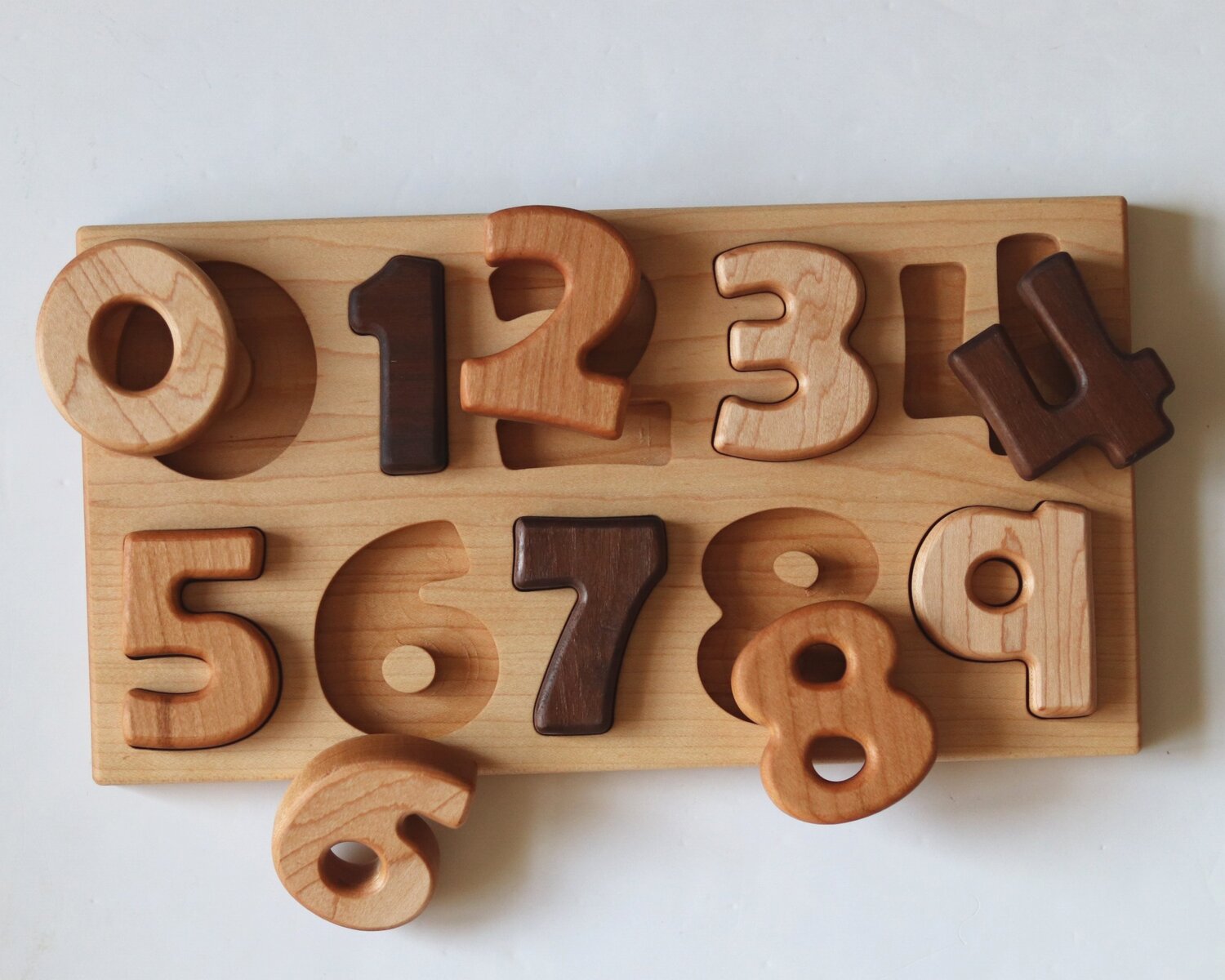 Wood Number Puzzle — Timber Sprout Toys