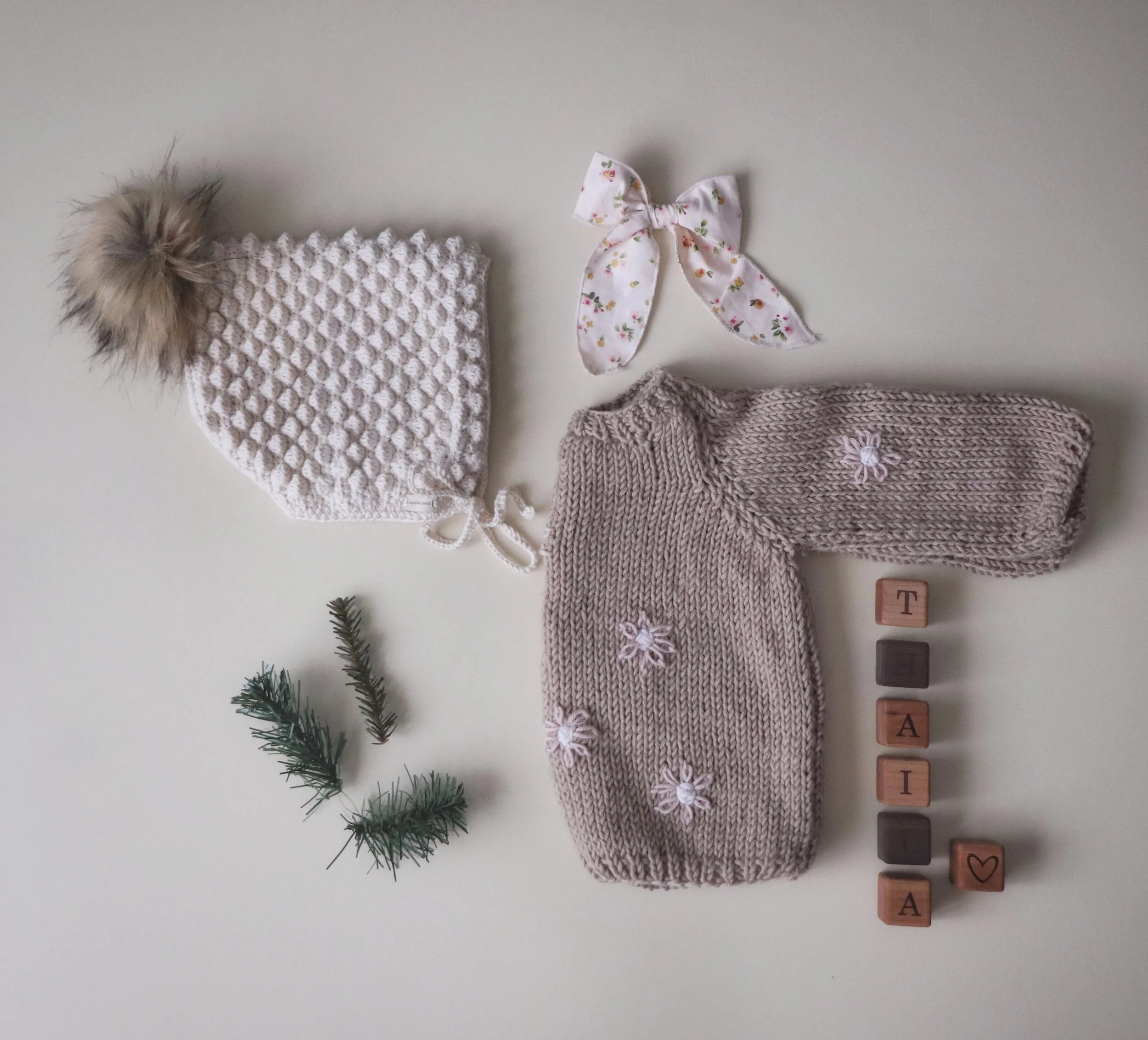 All natural baby gift blocks