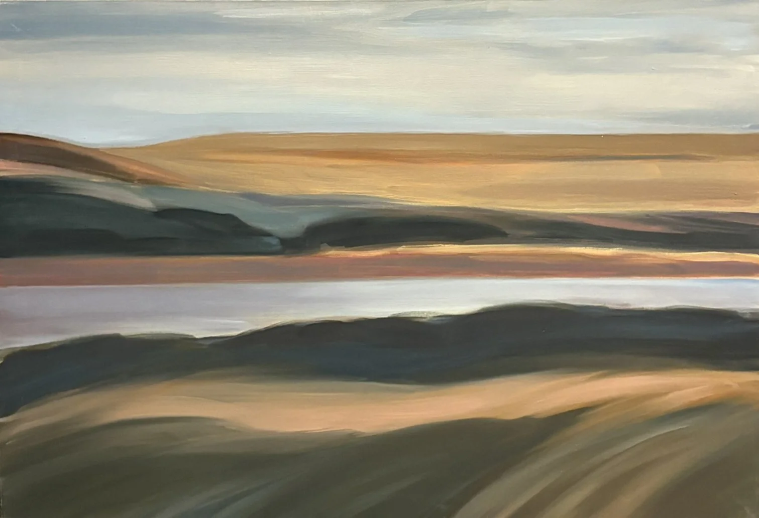 By the Stream,  28" x 40"