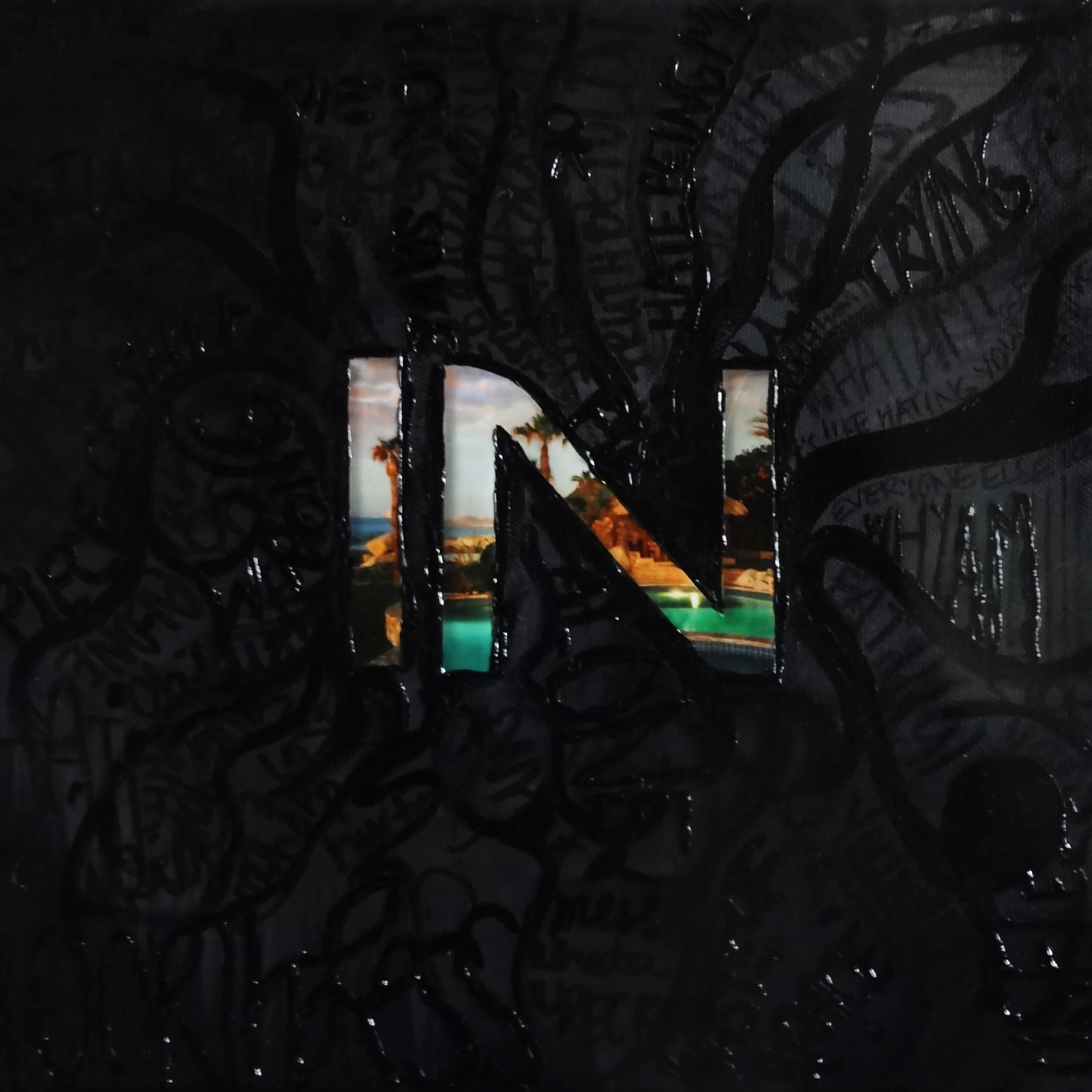 Sticks and Stones // 10"W x 10"H