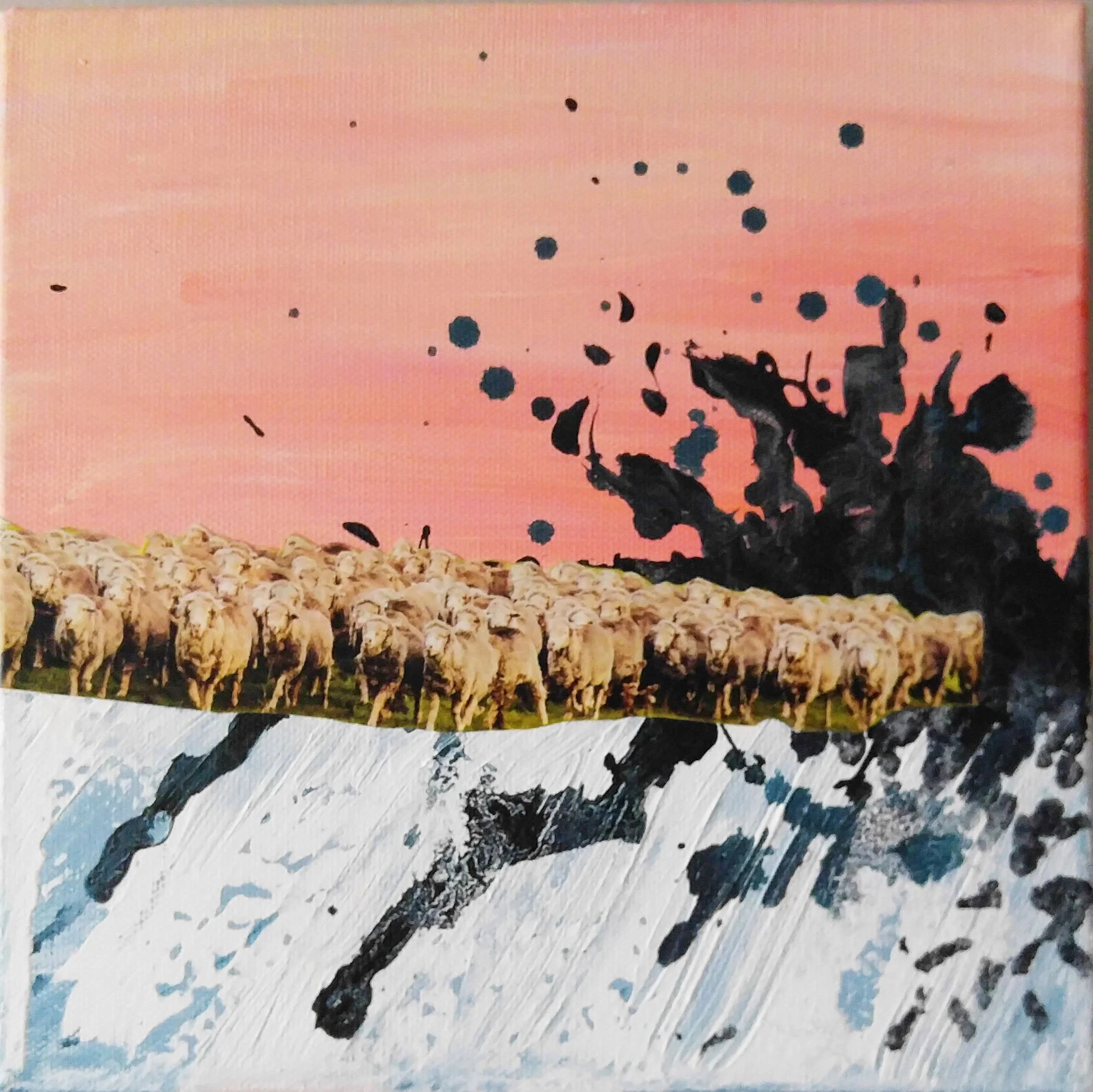 The Ice is Getting Thinner // 8"W x 8"H