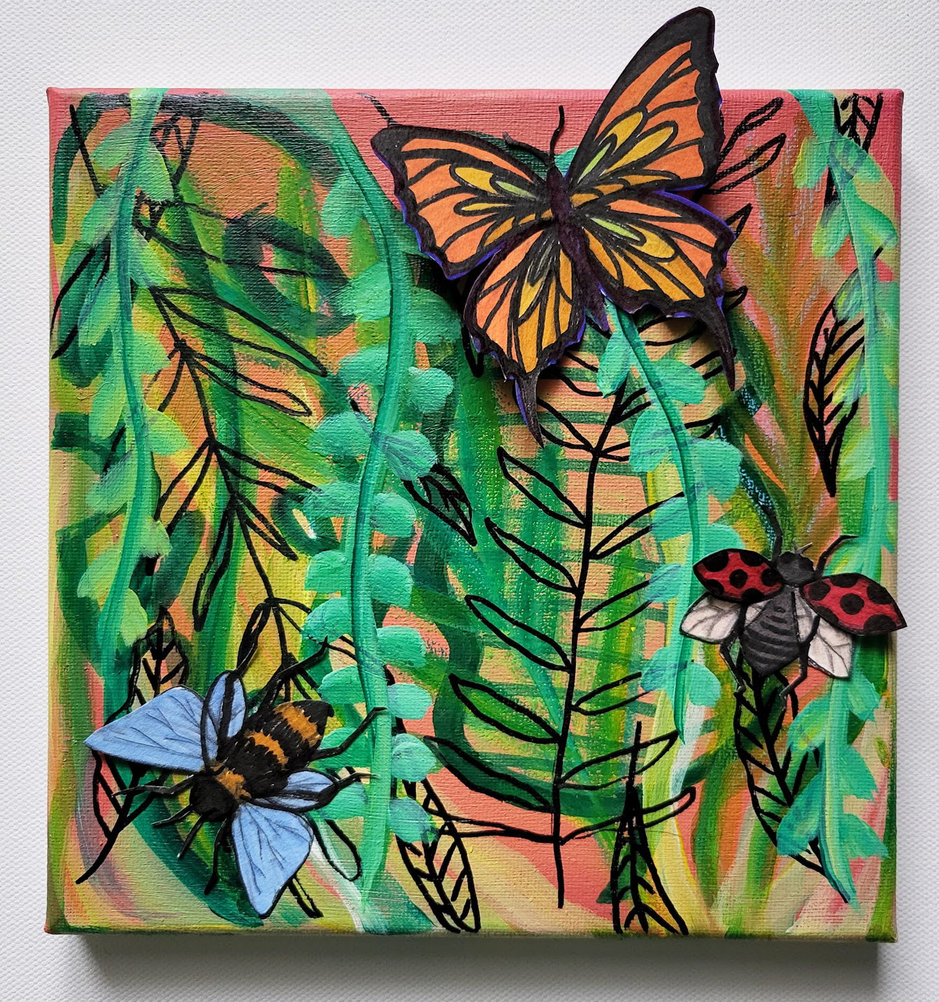 Jungle Buggie // 8"W x 8"H