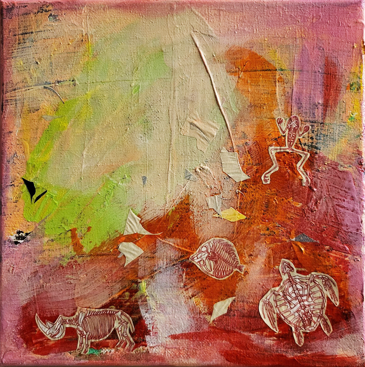 Prehistoric // 8"W x 8"H