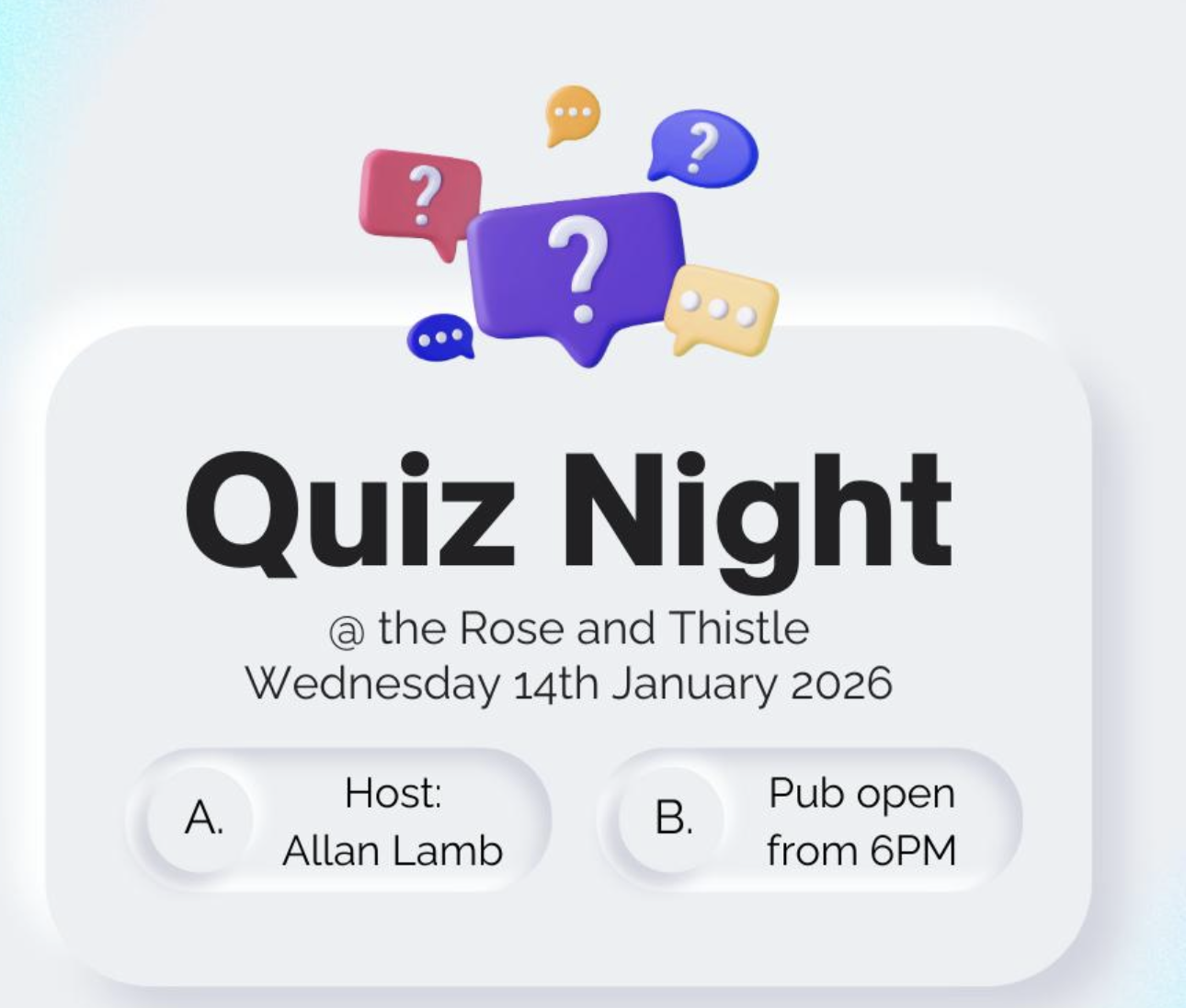 Quiz night! 