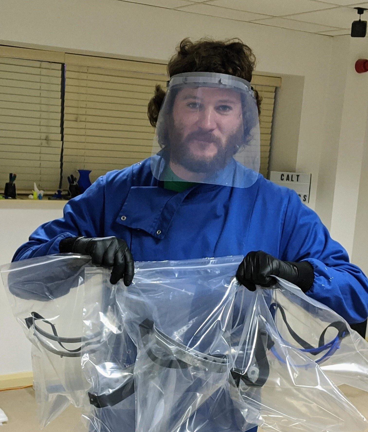 Face shield prototypes donated to Irish hospital