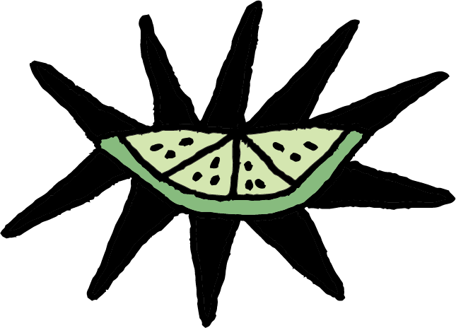 with lime.