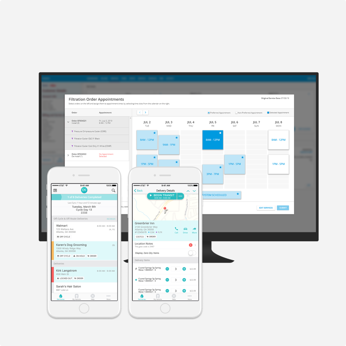 Delivery Scheduling and Status