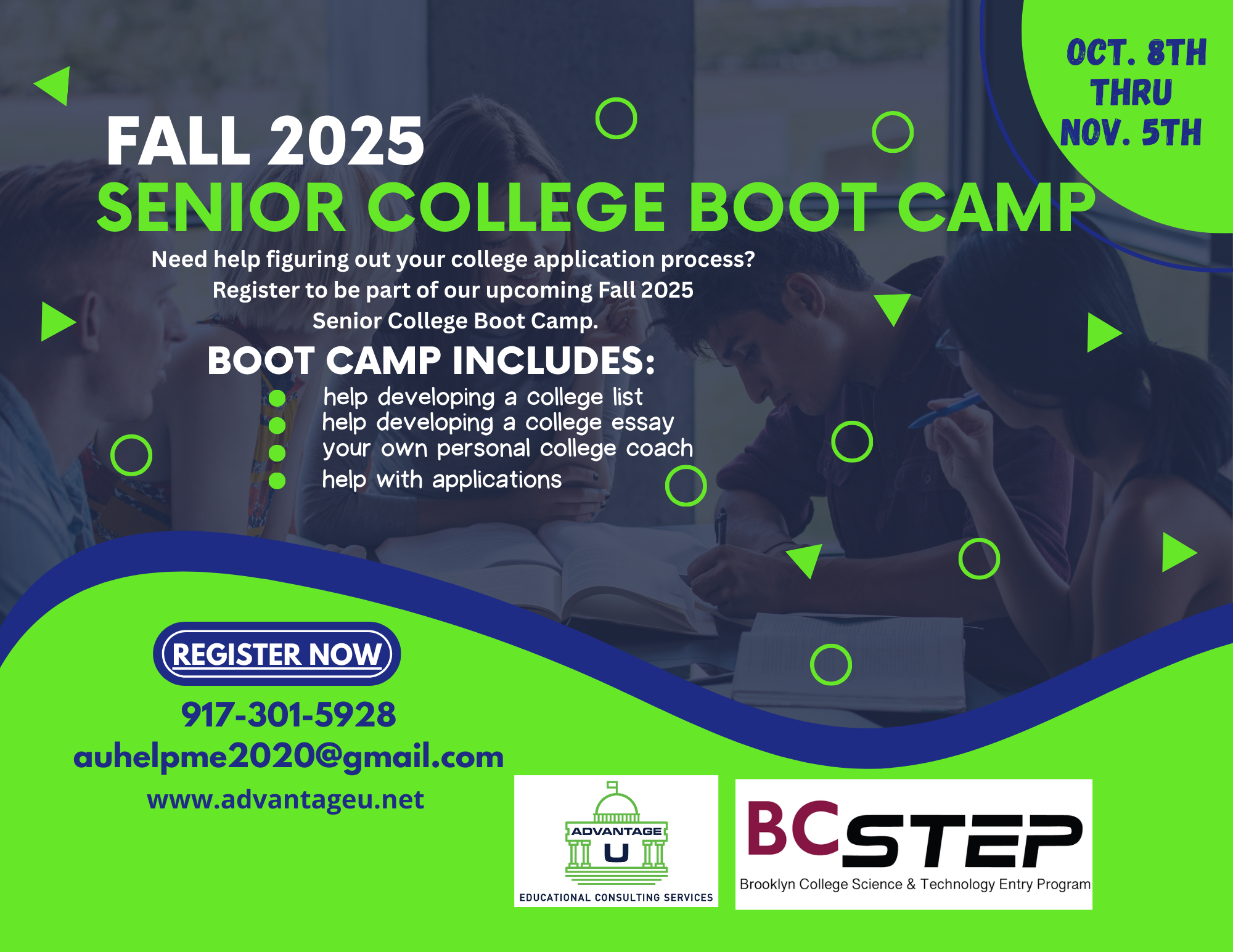 Fall 2025 Virtual Senior Boot Camp