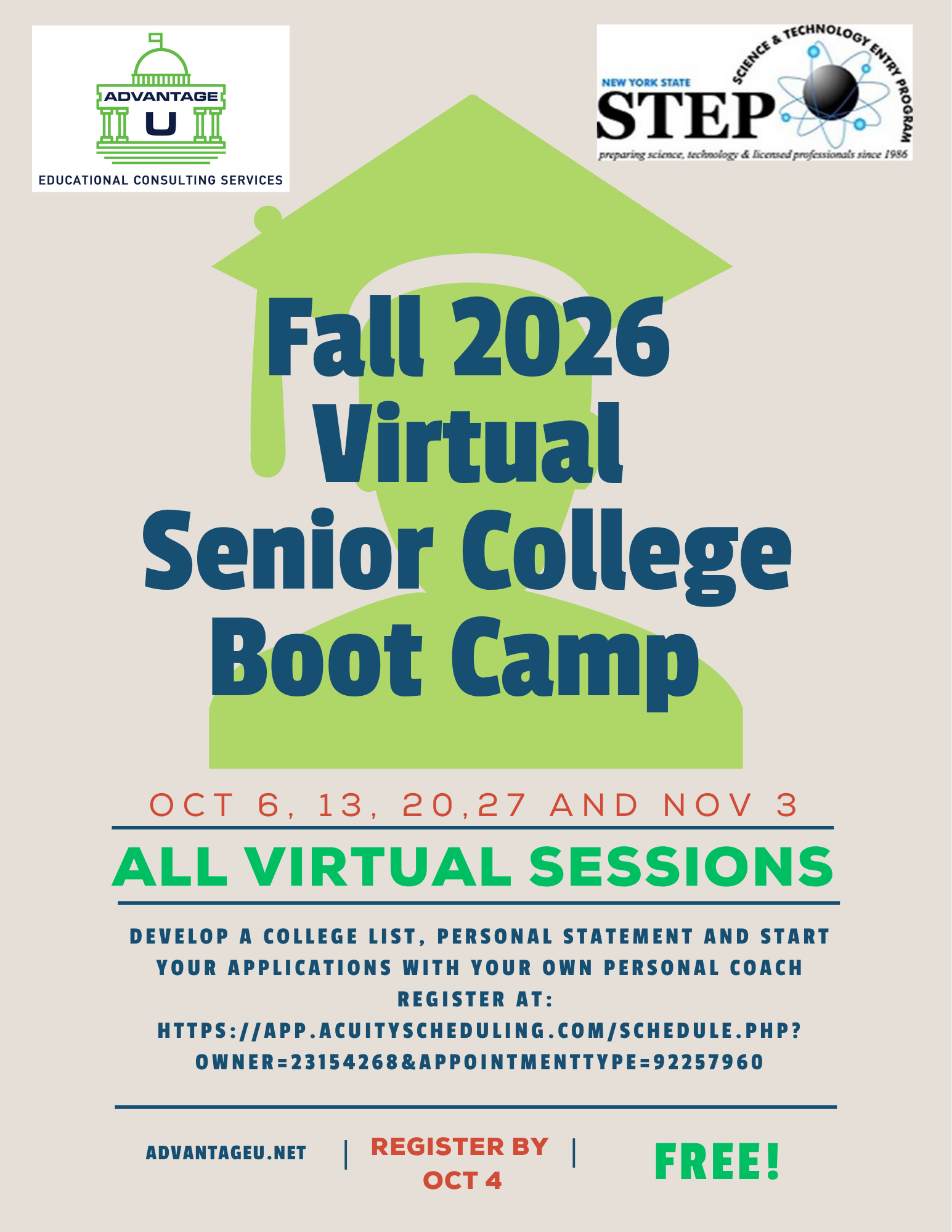 CSI Fall 2026 Virtual Senior Boot Camp