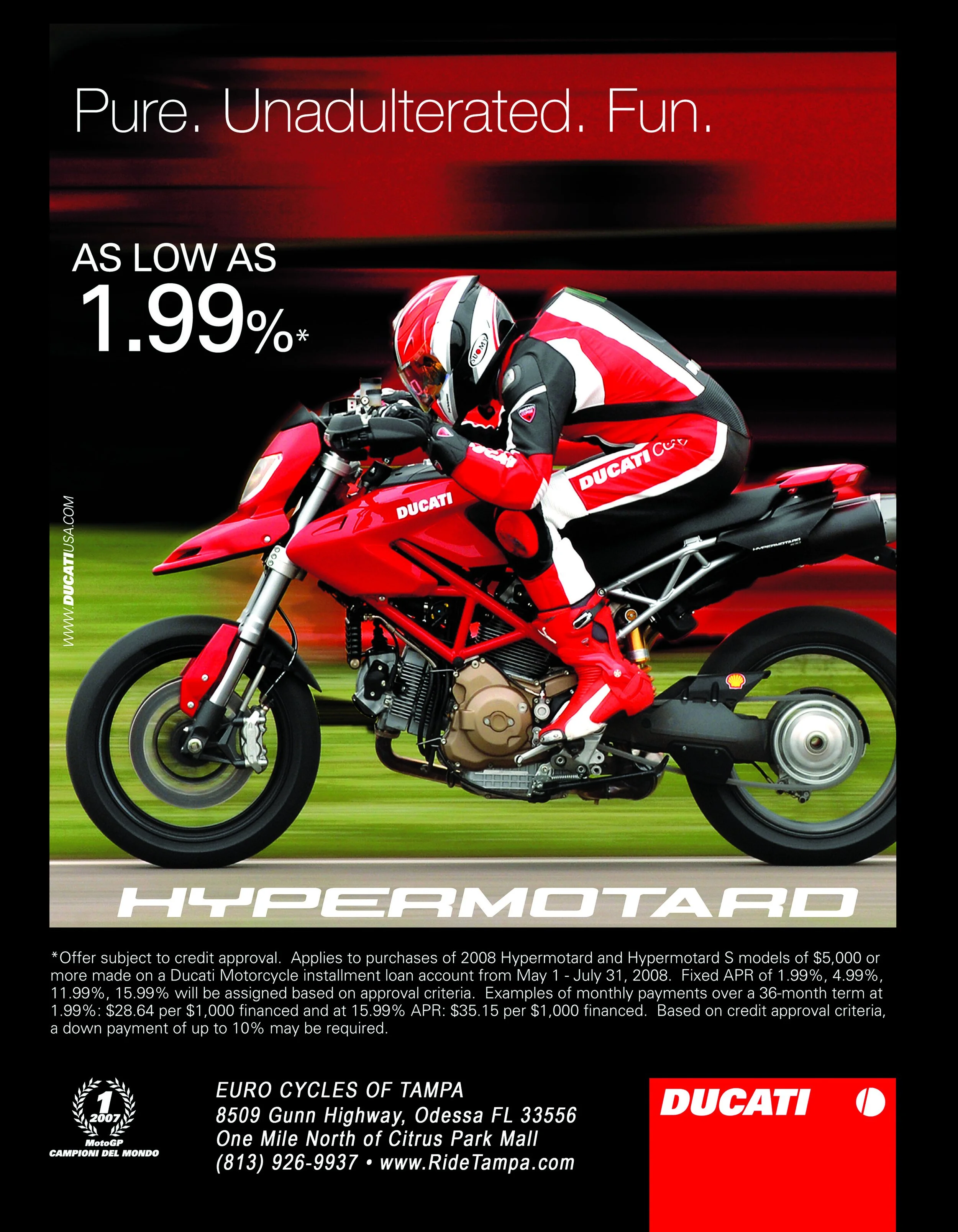 Photography and creative direction for Ducati Motorcycles