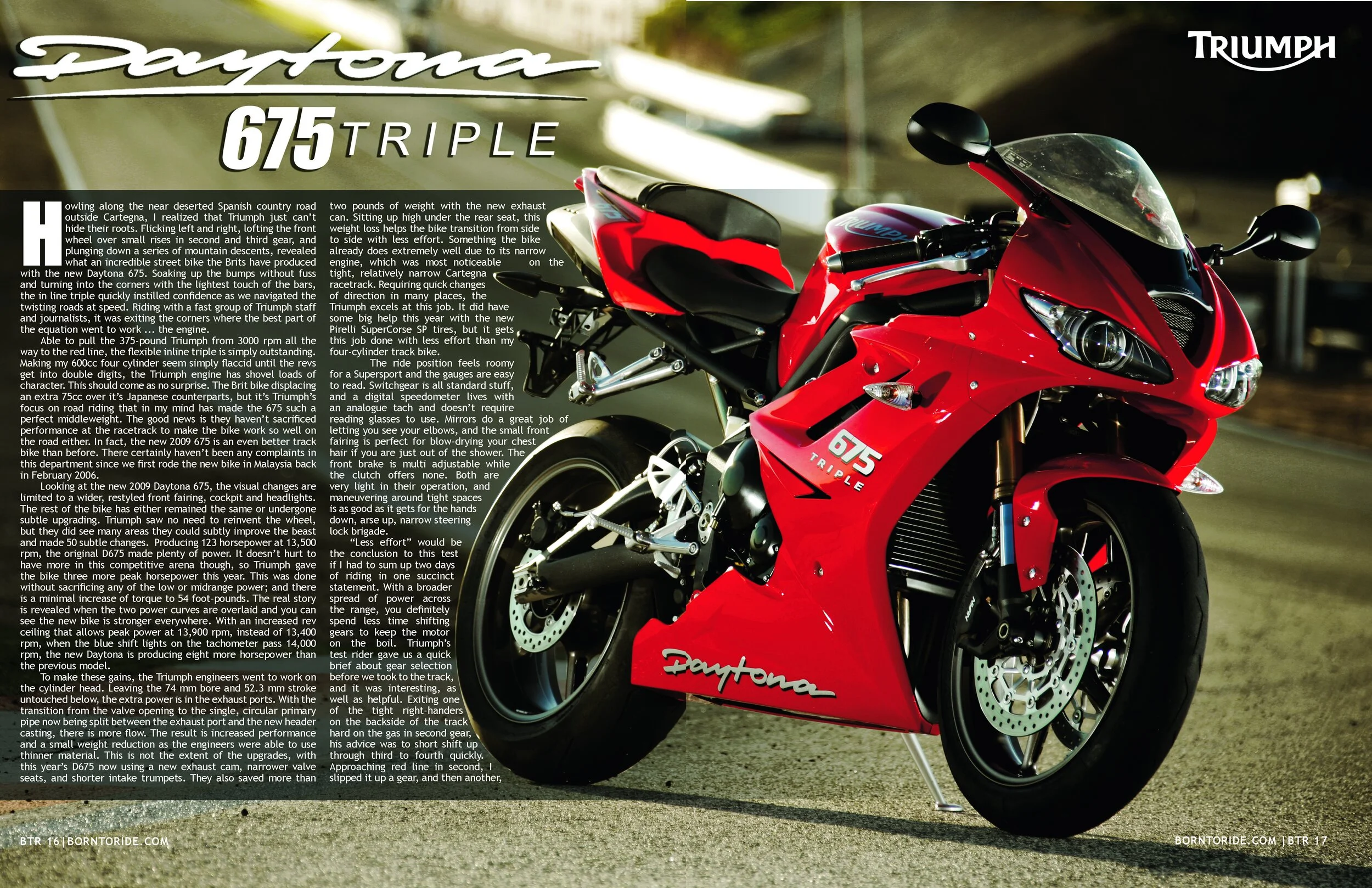Creative Direction and Content Strategies for Daytona 675 Motorcycle Campaign