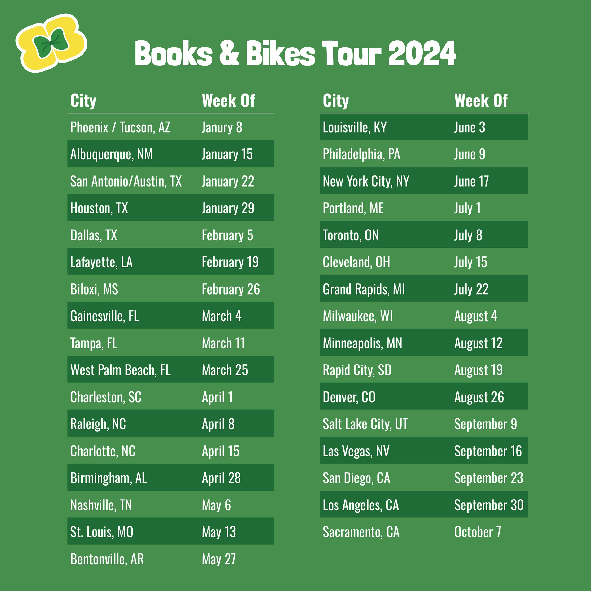 2024 Schedule Is Out