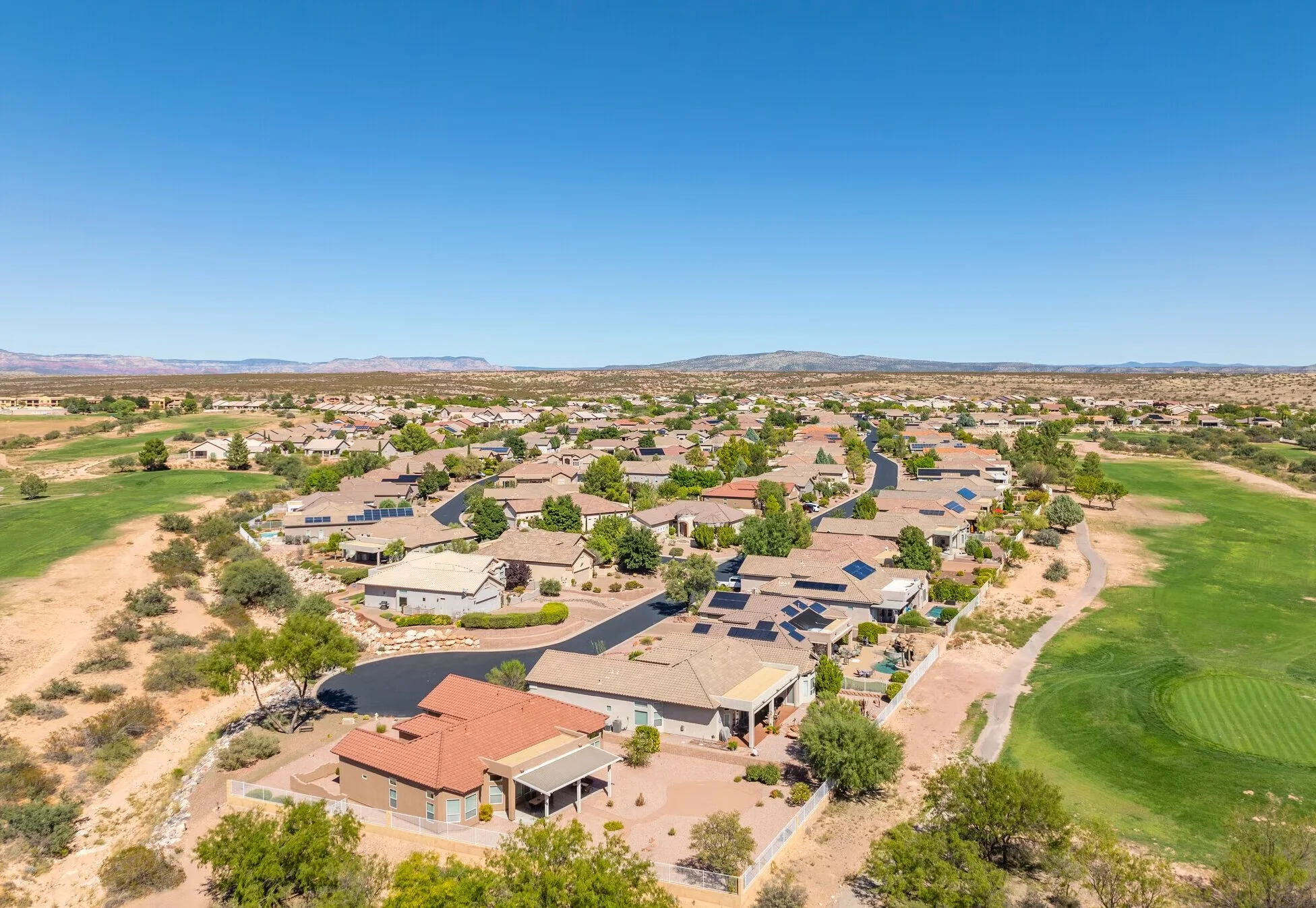tract housing in verde santa fe, cottonwood, arizona