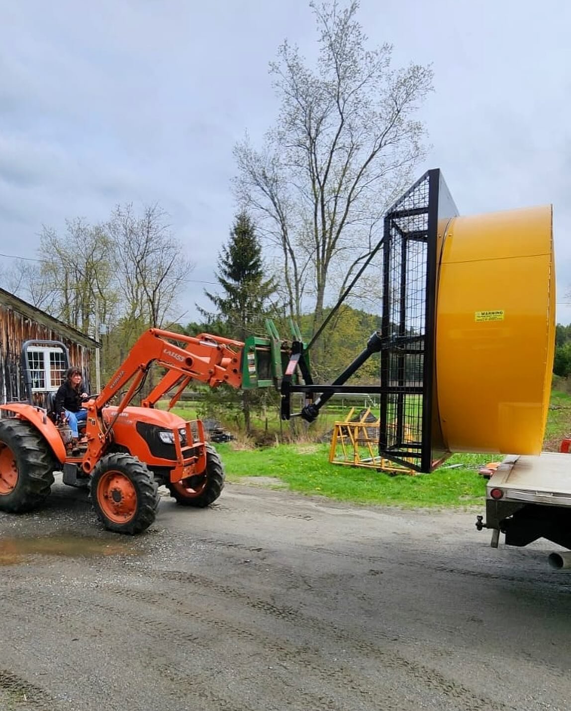 We have some FANtastically big news for our future crops and potential frost events! 💨

We found a frost fan through Phil Brown Welding out of Michigan, that is perfectly suited to our orchard. This beast sits seven feet high and is PTO powered, att