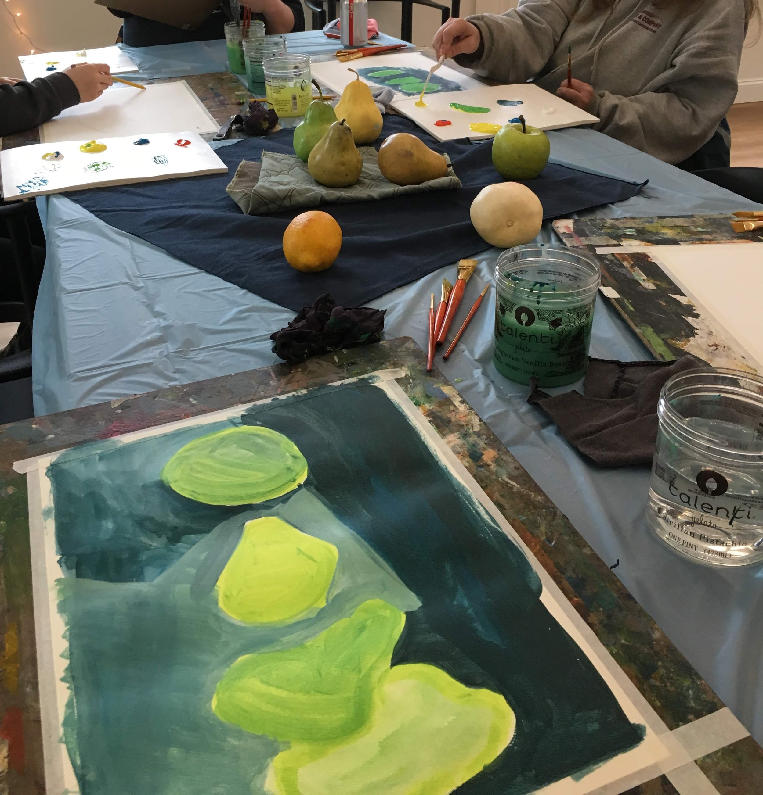 Botanical Art Workshop - Watercolor &amp; Mixed Media: Plums and Apples&nbsp;