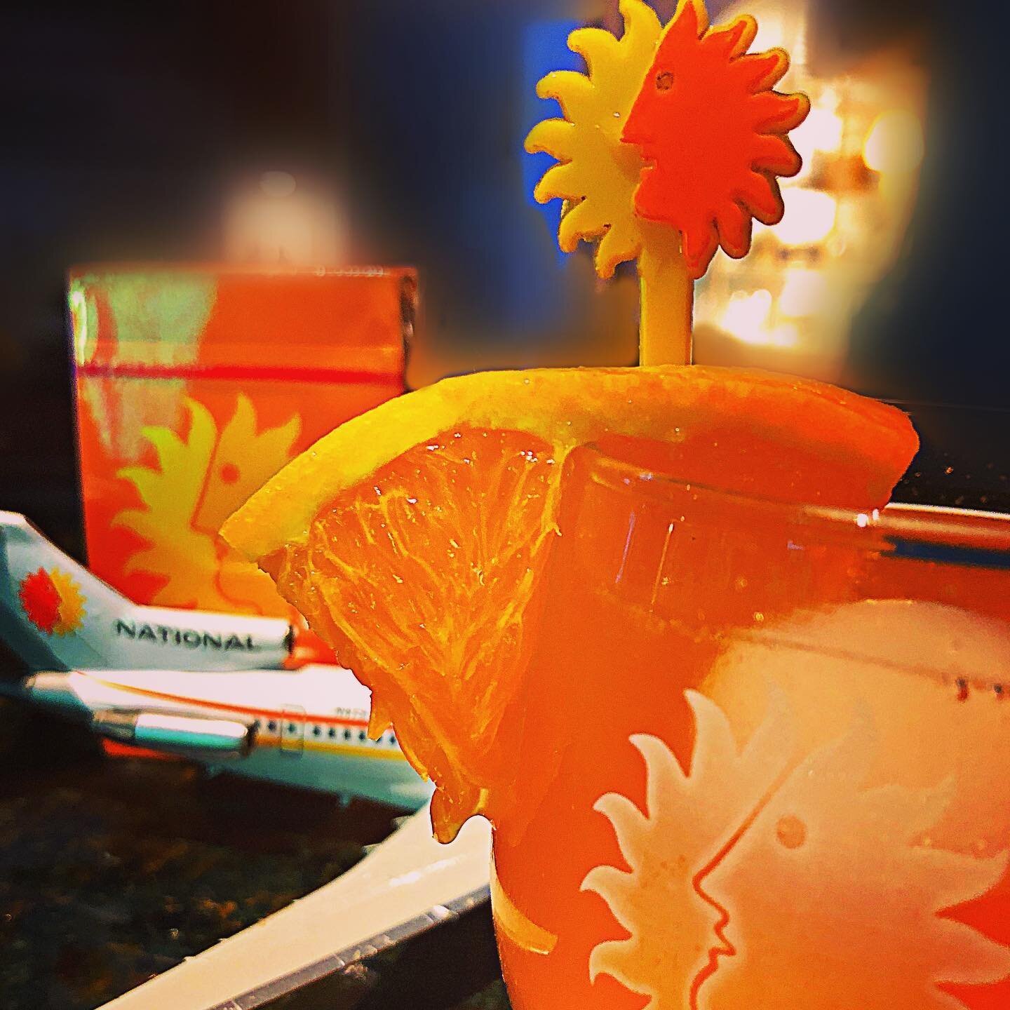 The perfect National Airlines vintage &rdquo;Sunrise&rdquo; Screwdriver calls for chilled Ketel One vodka plus pulp-free premium OJ, ice, and an orange wedge. Serve in the lounge, onboard @ pre-departure, in flight, or poolside at destination. #miami