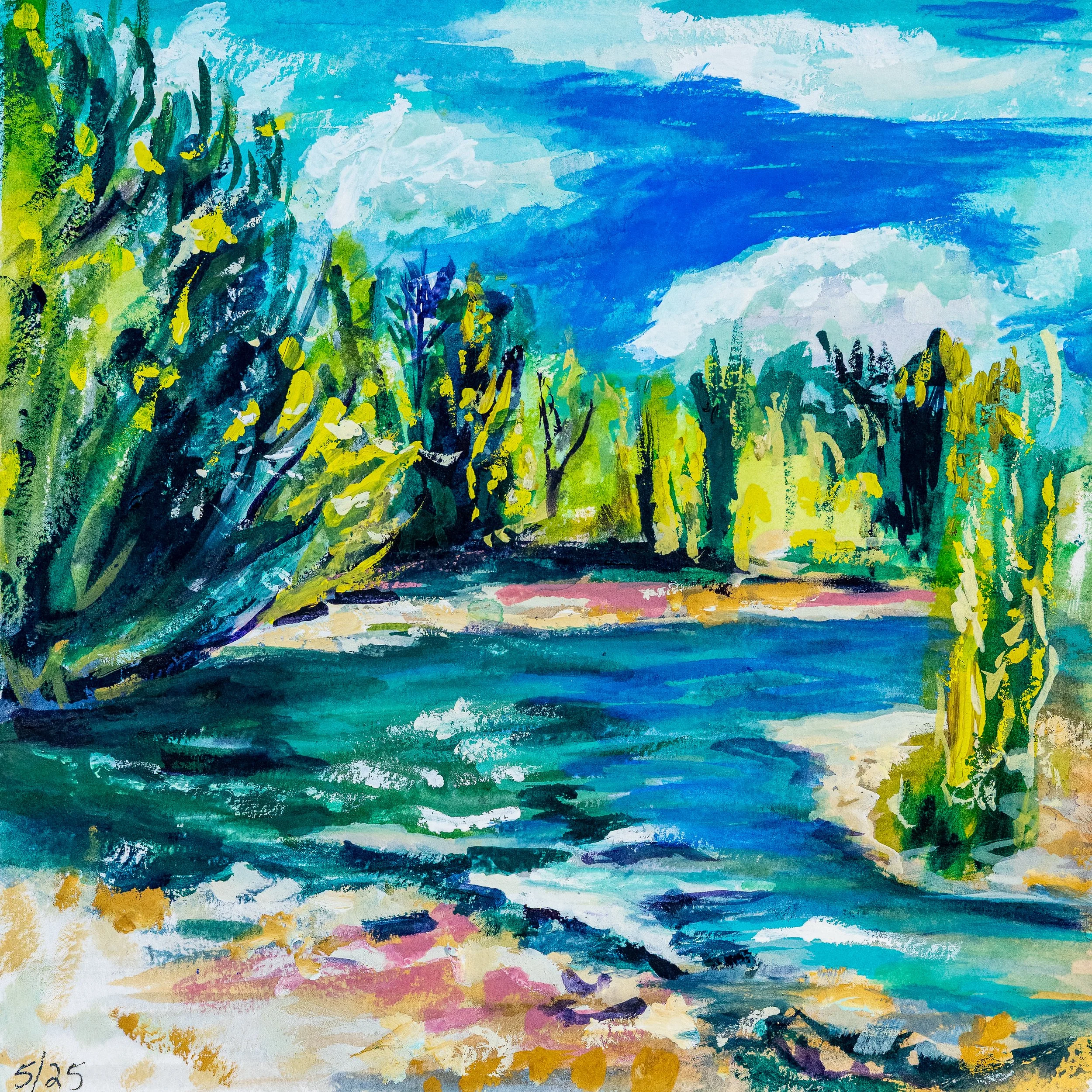 Howard Preserve | Gouache | 8" x 8" | 2025