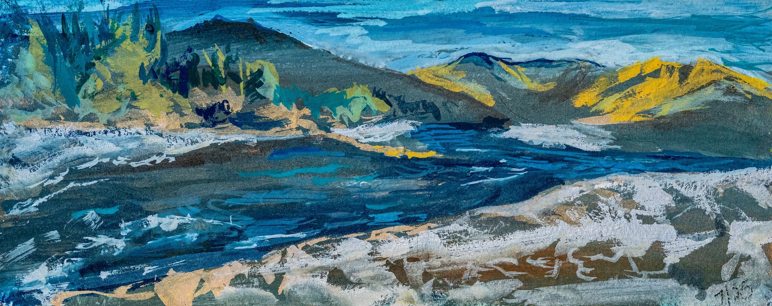 Howard Preserve 2 | Gouache | 4" x 10" | 2025