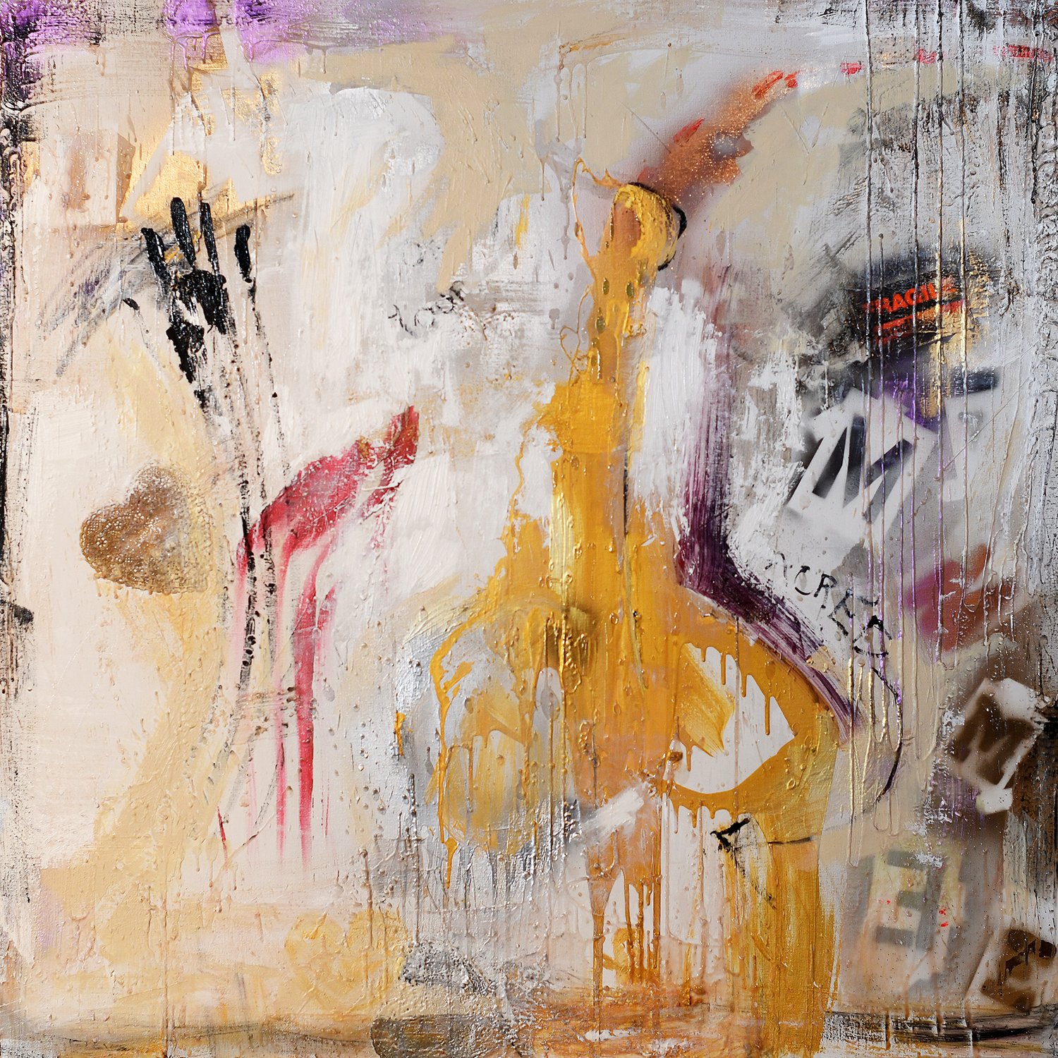 Try Me | Acrylic & Gesso on Canvas | 48" x 48" | 2022