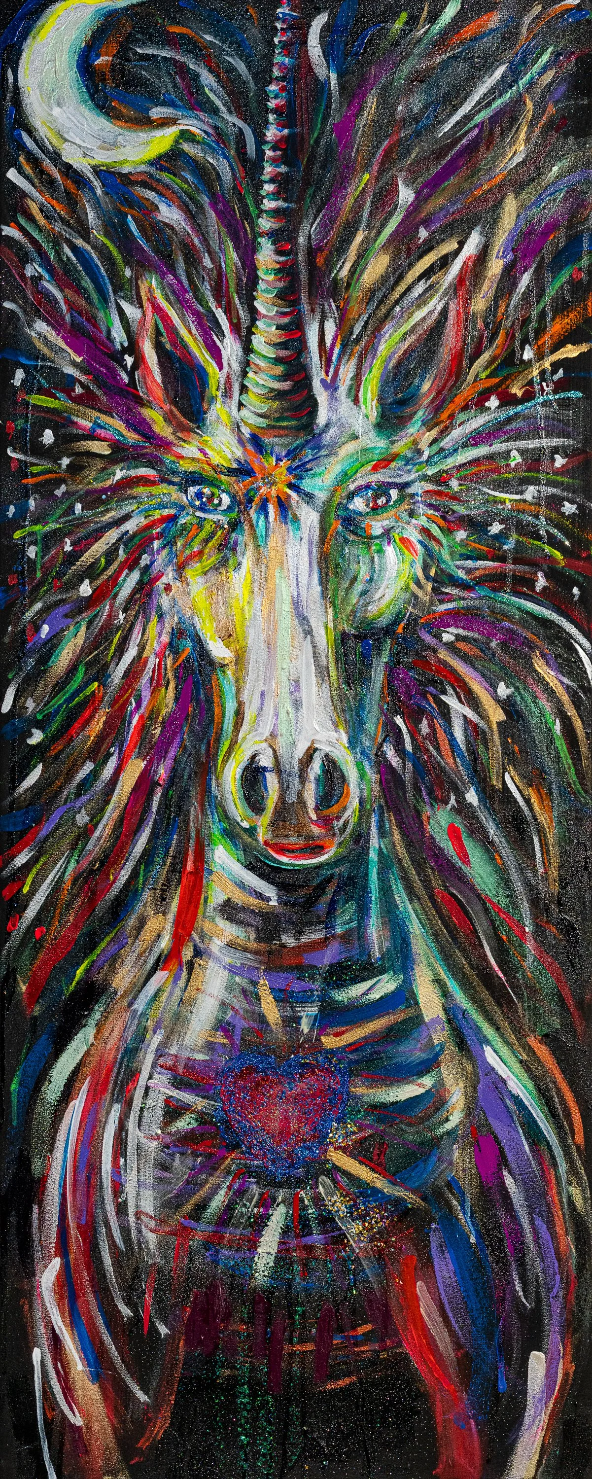 Solacorn | Mixed Media | 50" x 20" | 2025