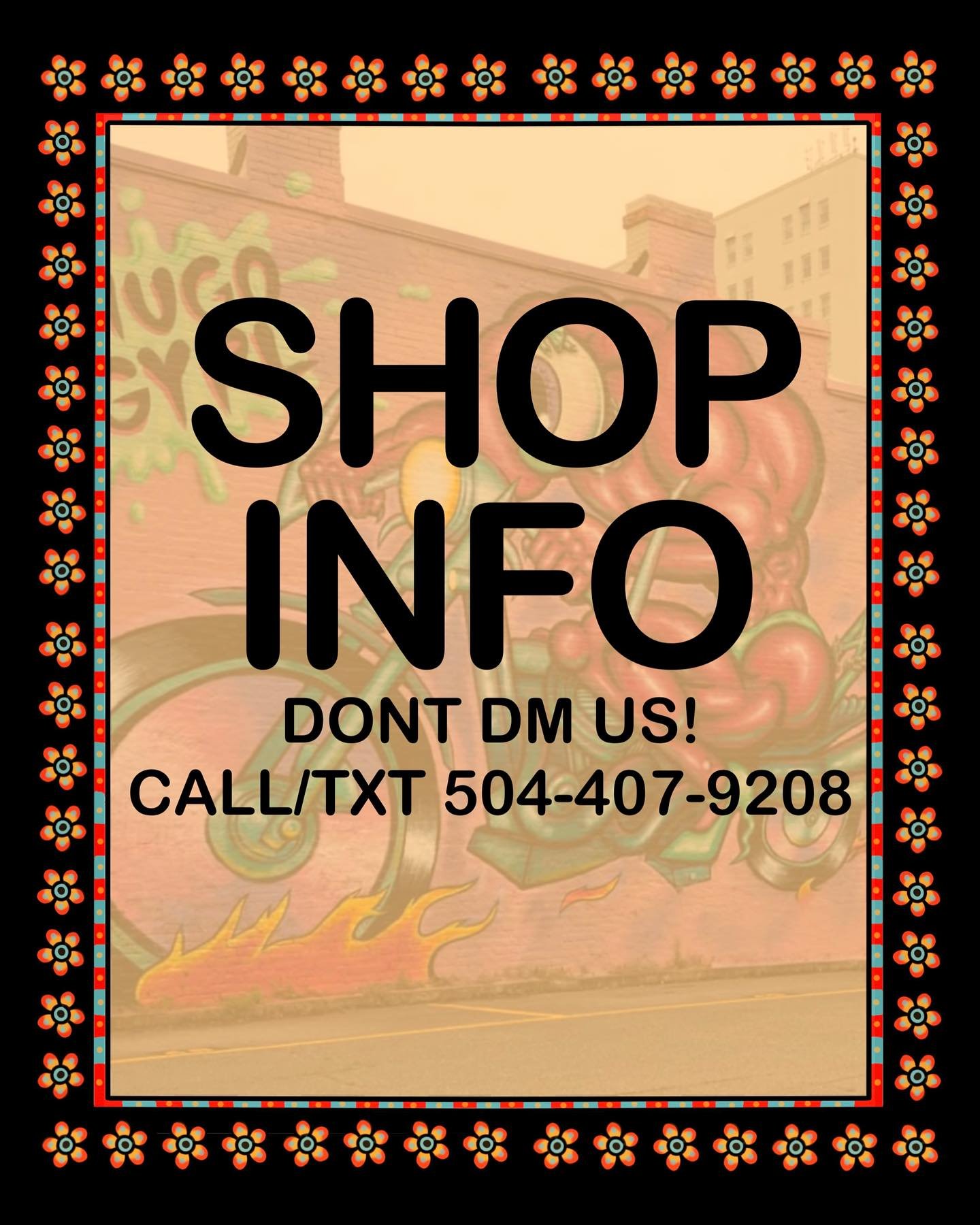 SHOP INFO ✨ TEXT 504-407-9208
