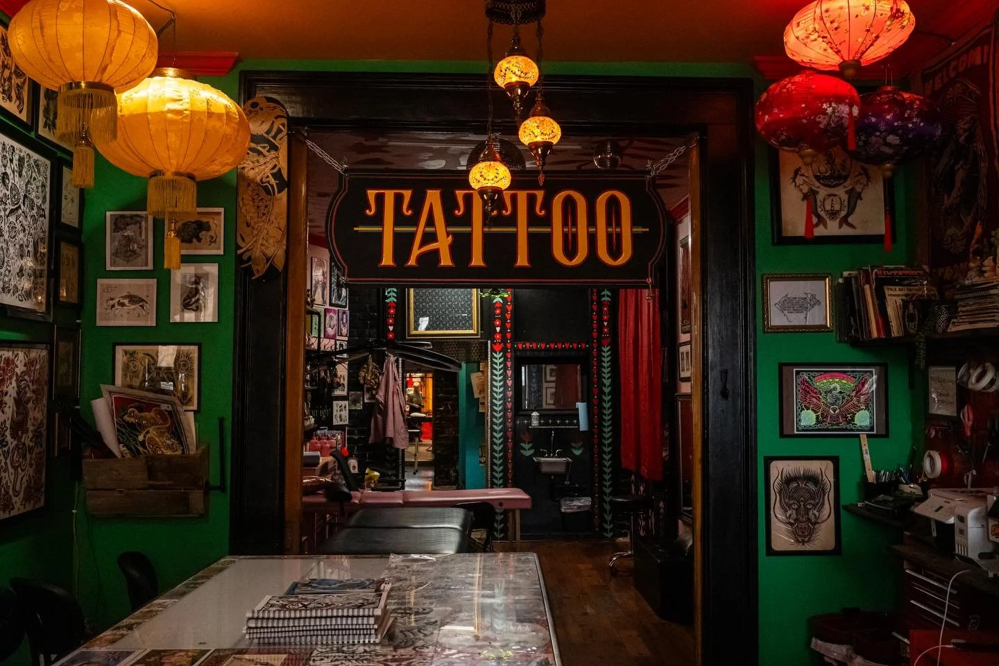 @ek_the_pj took some new photos of the shop&rsquo;s facelift for us, and there&rsquo;s a few photos from last year sprinkled in too! 

#neworleanstattoo #neworleanstattooshop #neworleanstattooartist #nolatattooshop #nolatattooartist