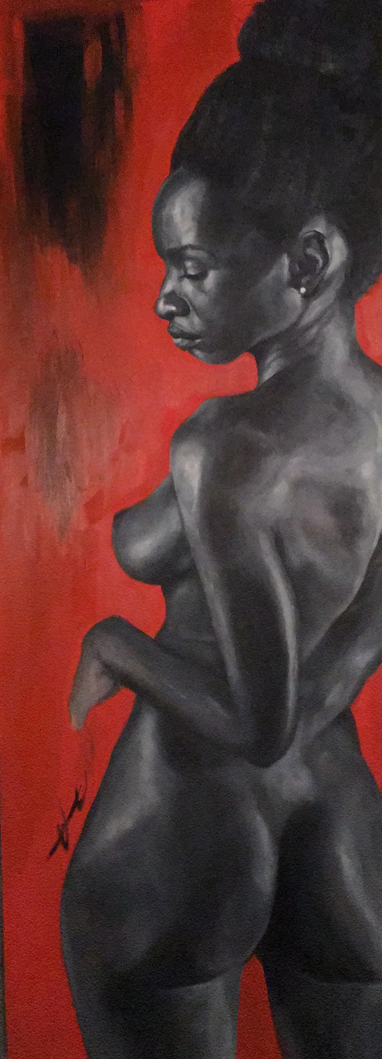 "Door Beauty" Acrylic Painted on door sized wood.