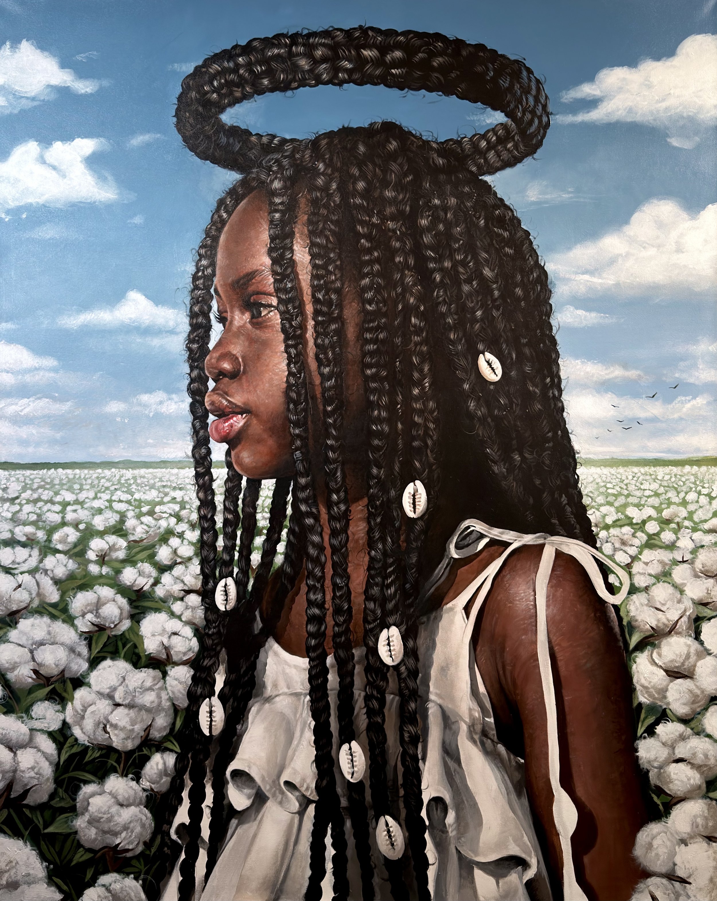 "The Crown Did Not Ask"  (48" x  60") acrylic on canvas