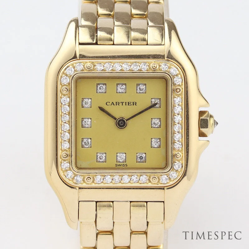 Cartier Panthere | 18K Yellow Gold | Diamond Dial and Bezel | Small model | Ladies