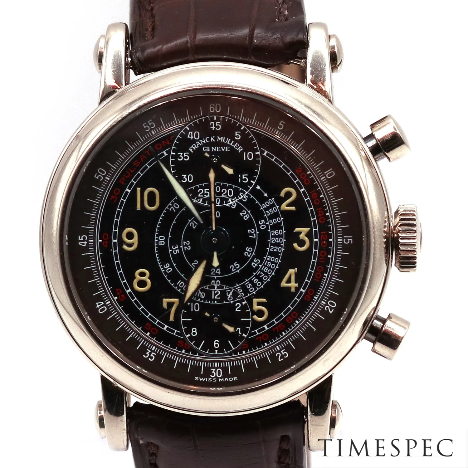 Franck Muller Master of Complications 18K white gold chronograph 
