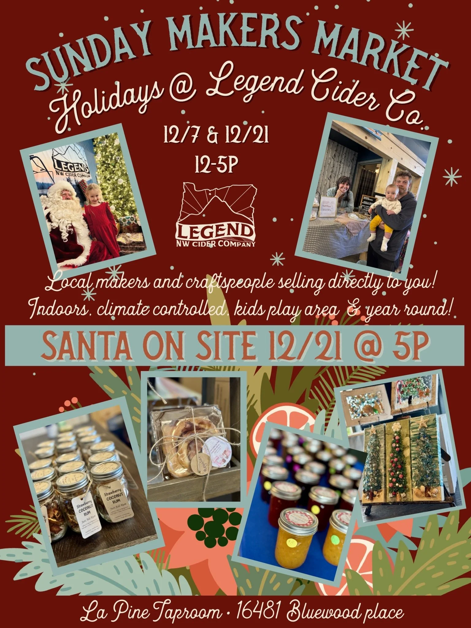 Maker's Holiday Market at Legend Cider Co!