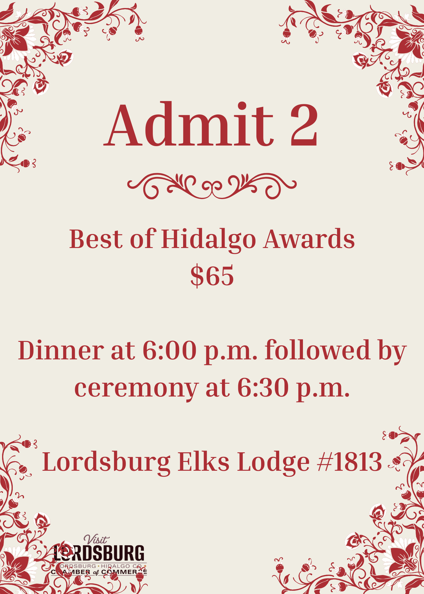 Best of Hidalgo Awards- Admit 2