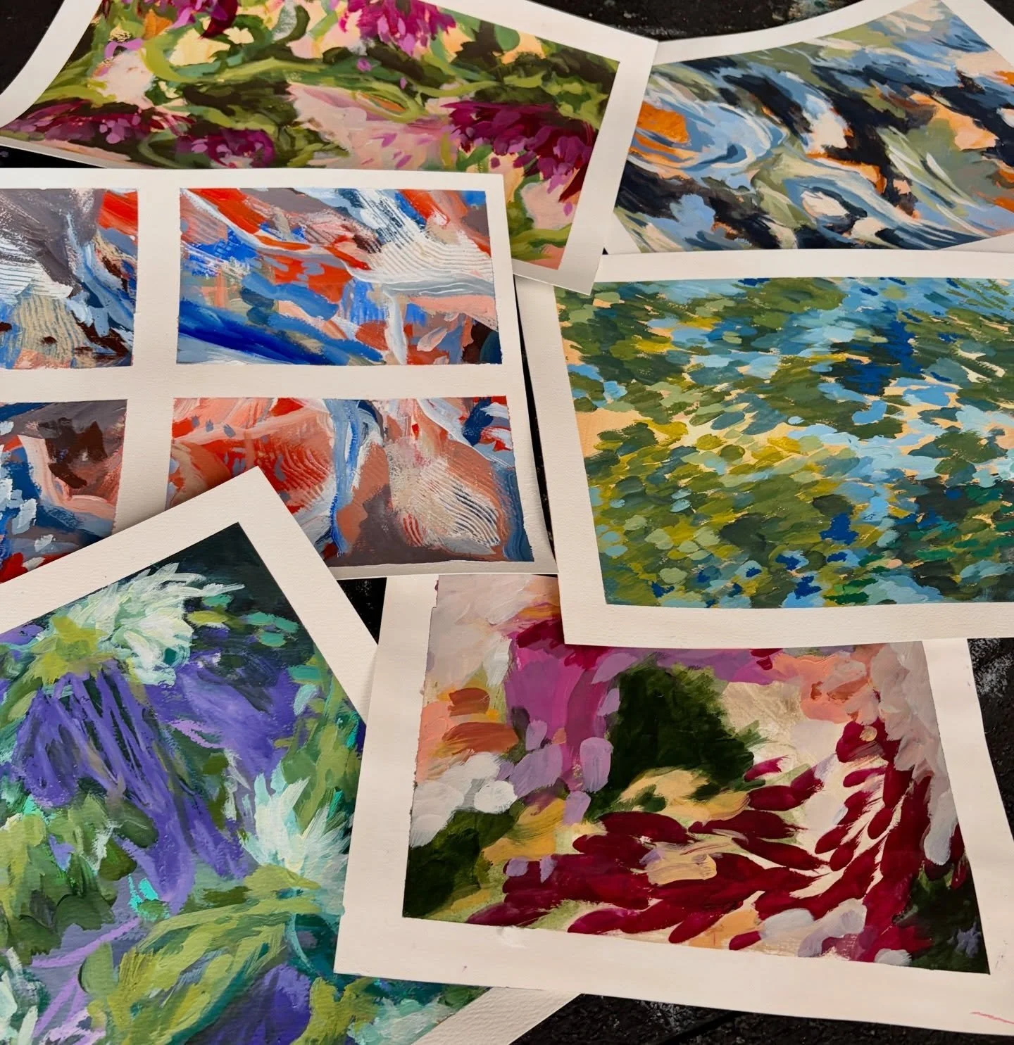 I&rsquo;ve committed time between vocal coaching to do short colour studies with no pressure or expectation other than enjoyment. Building a little collection!