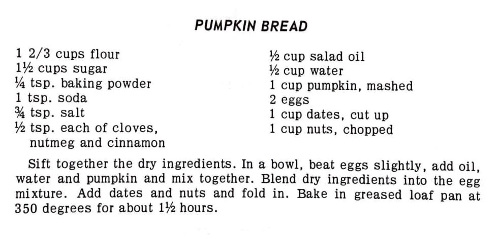 Pumpkin Bread #2