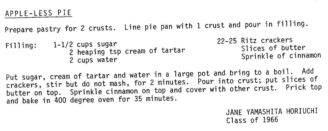 Apple-Less Pie
