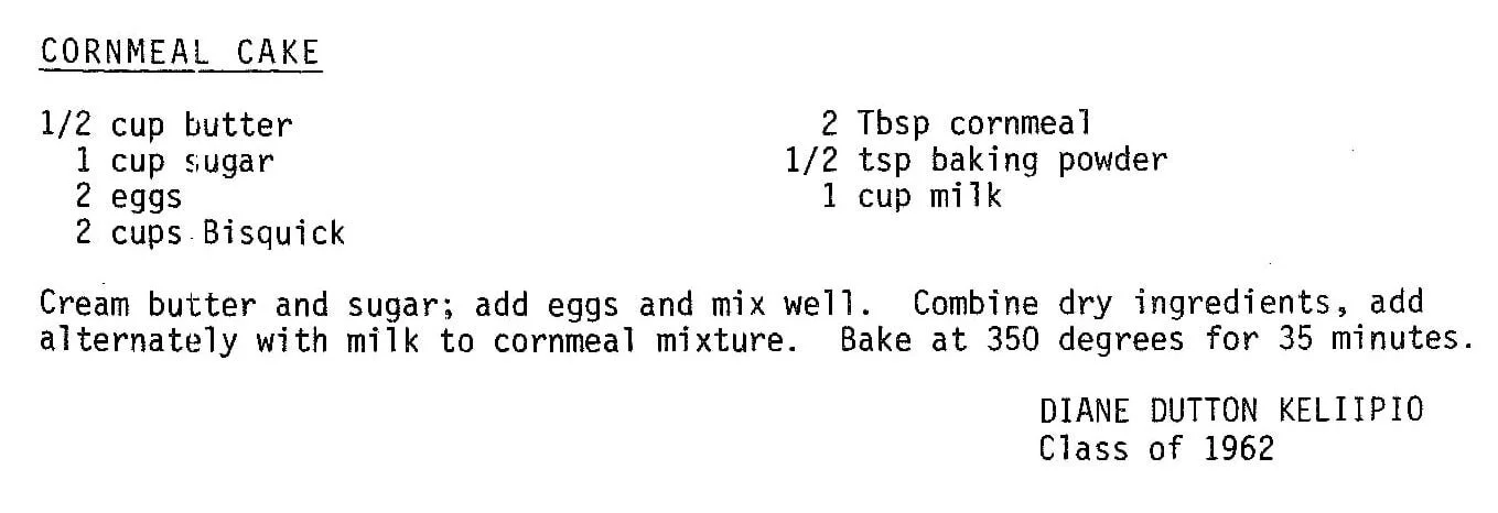 Cornmeal Cake