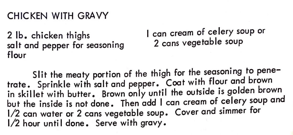 Chicken with Gravy