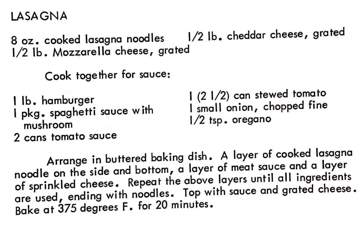 Lasagna